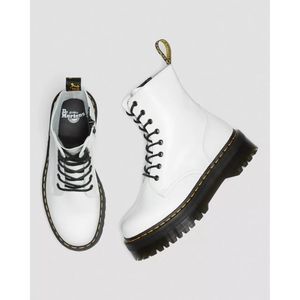 Free People x Dr. Martens Jadon Smooth Leather Lace-Up Quad Platform Boots